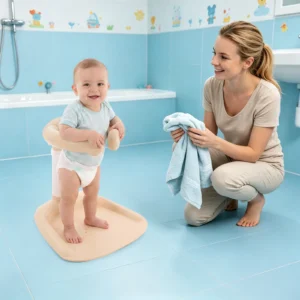 Baby Bath Shower Stand Floor Standing Adjustable Shower Tower