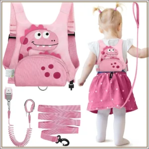 3-in-1 Toddler Harness Leash + 8.2ft Anti Lost Wrist Link, , Travel Essentials