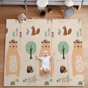 Foldable Baby Play Mat, Extra Large Waterproof Activity Playmats for Babies,