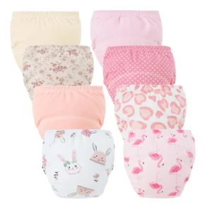 8/5pcs Baby Cotton Training Pants Panties Waterproof Cloth Diapers